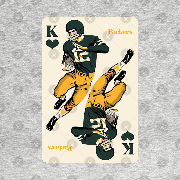 Green Bay Packers King of Hearts by Rad Love